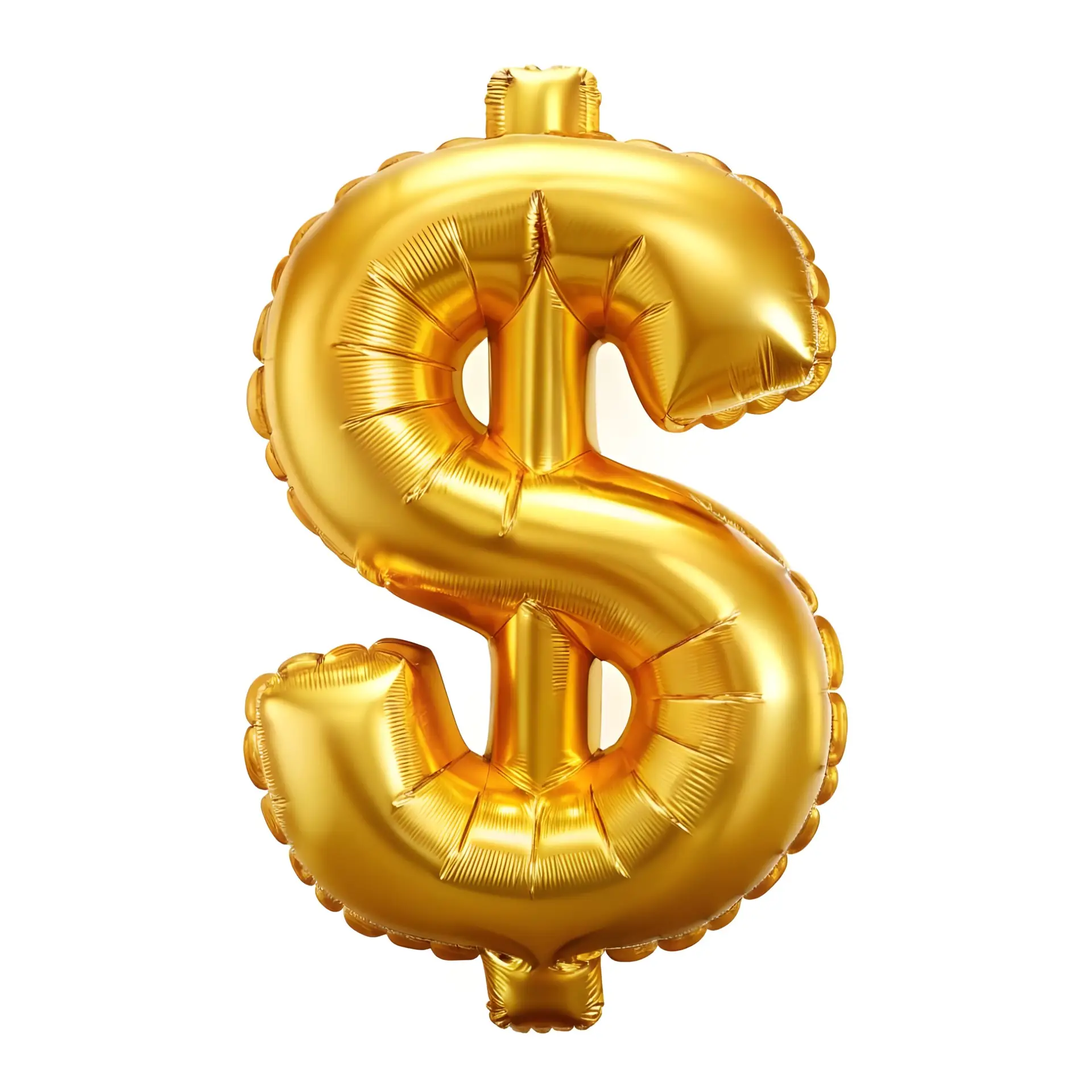 Dollar sign balloon inflatable gold