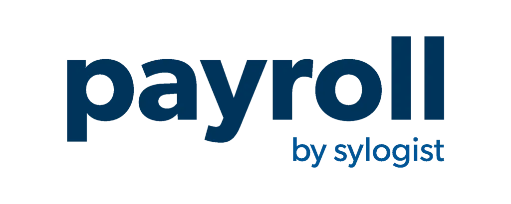 Payroll by Sylogist text logo in blue