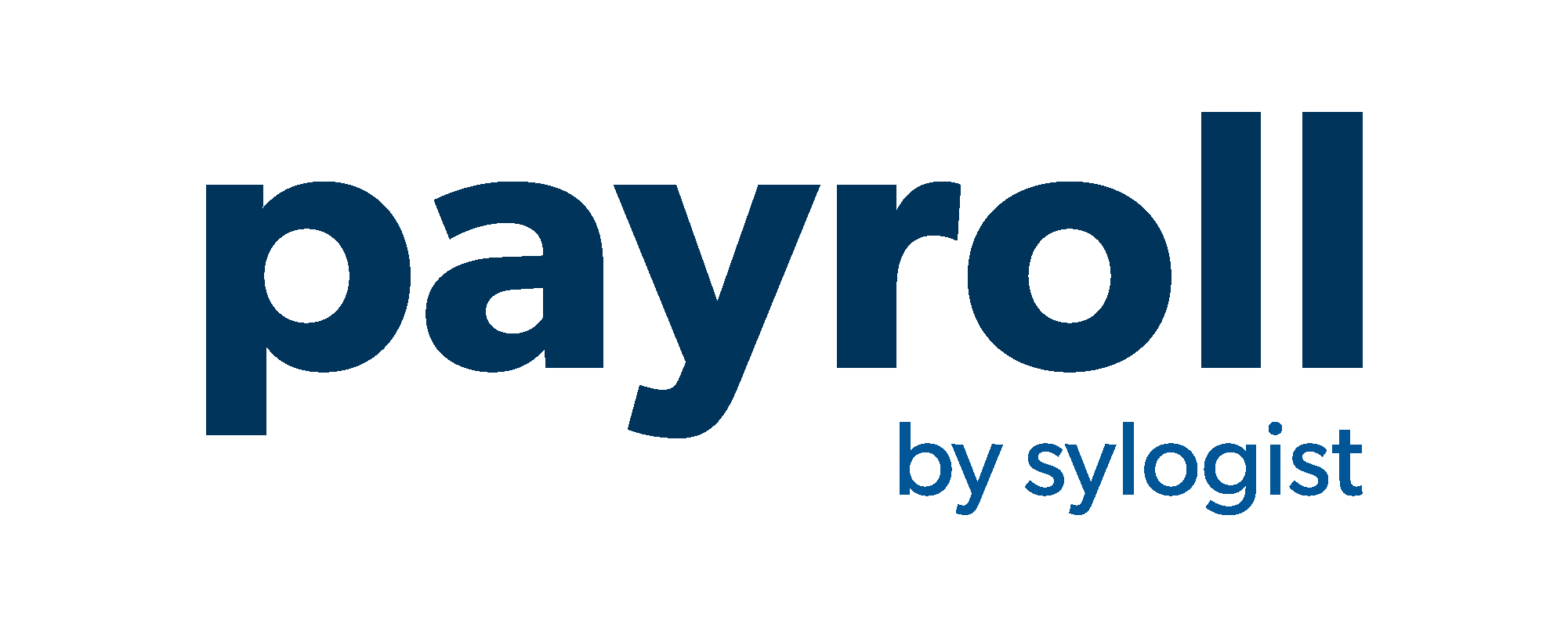 Payroll by Sylogist text logo in blue