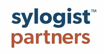 Sylogist Partners logo in blue and orange