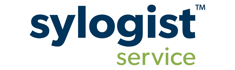 SylogistService logo in blue and green