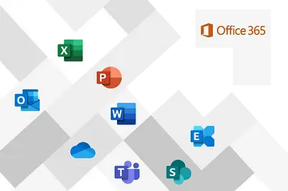 Image of Microsoft office 365 icons