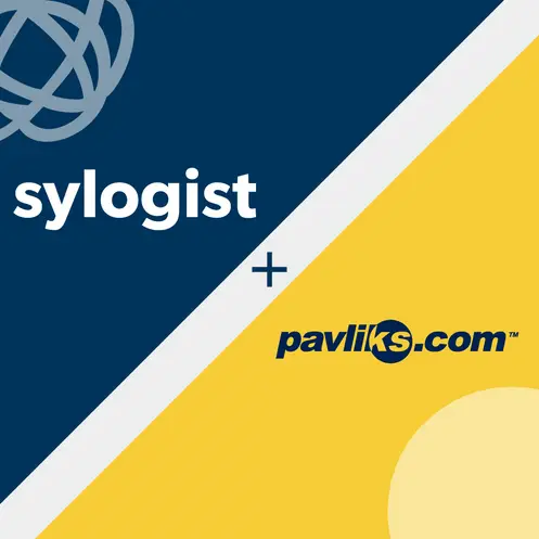 image divided into two parts with sylogist written on one and pavliks.com written on the other