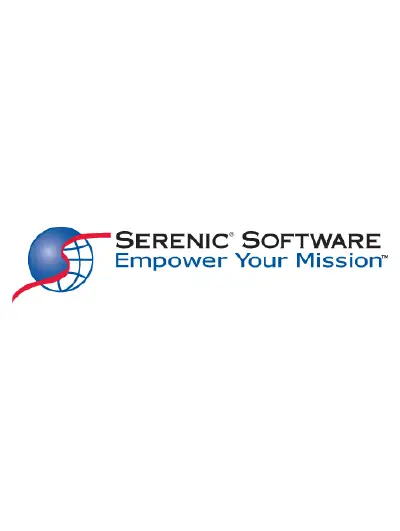 Serenic Software logo with the text "empower your mission"