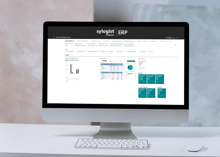 SylogistMission ERP mockup