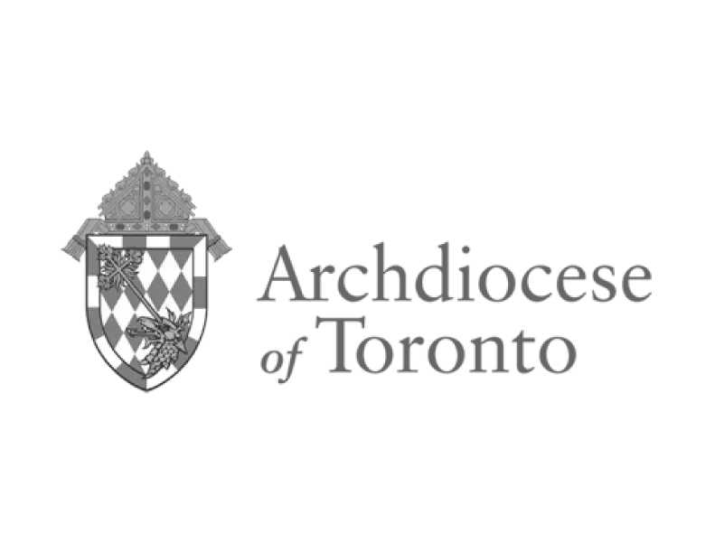 Archdiocese of Toronto logo grayscale