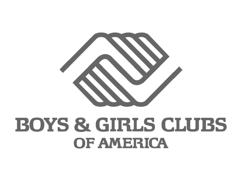 Boys and Girls Club logo grayscale