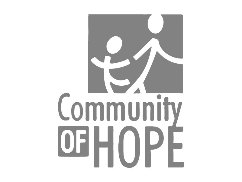 Community of Hope logo grayscale