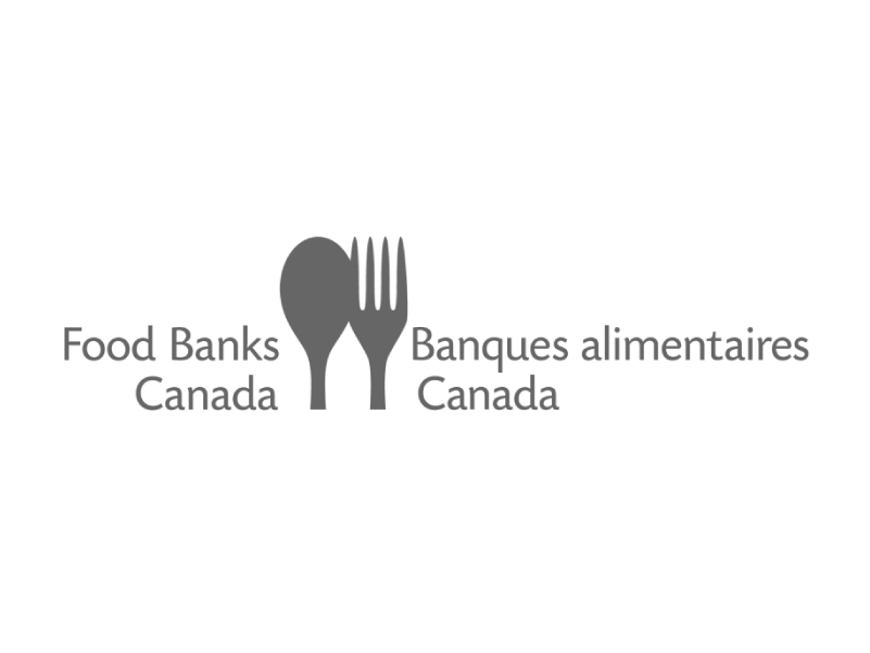 Food Banks Canada logo grayscale