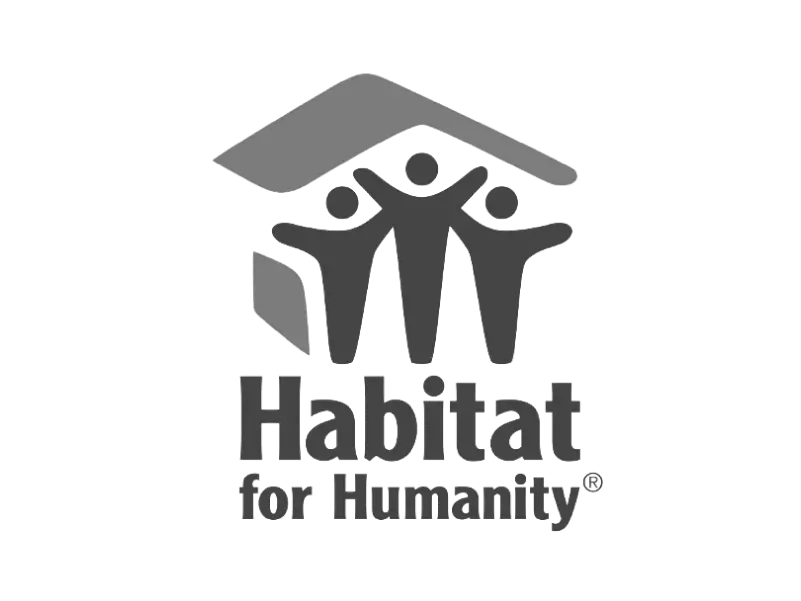 Habitat for Humanity logo grayscale