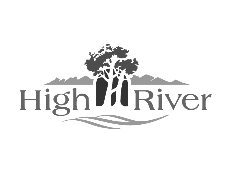 High River logo grayscale