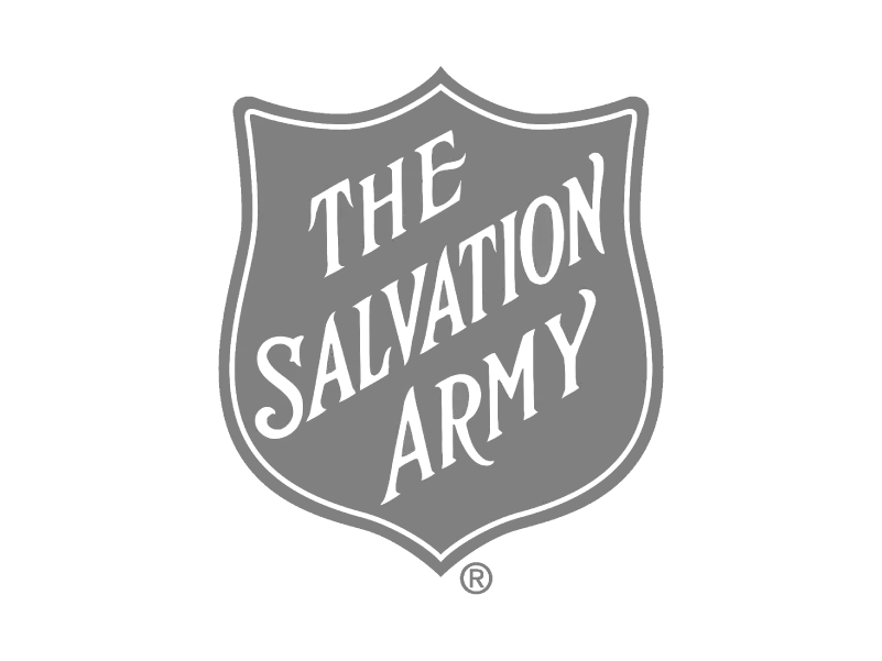 The Salvation Army logo grayscale